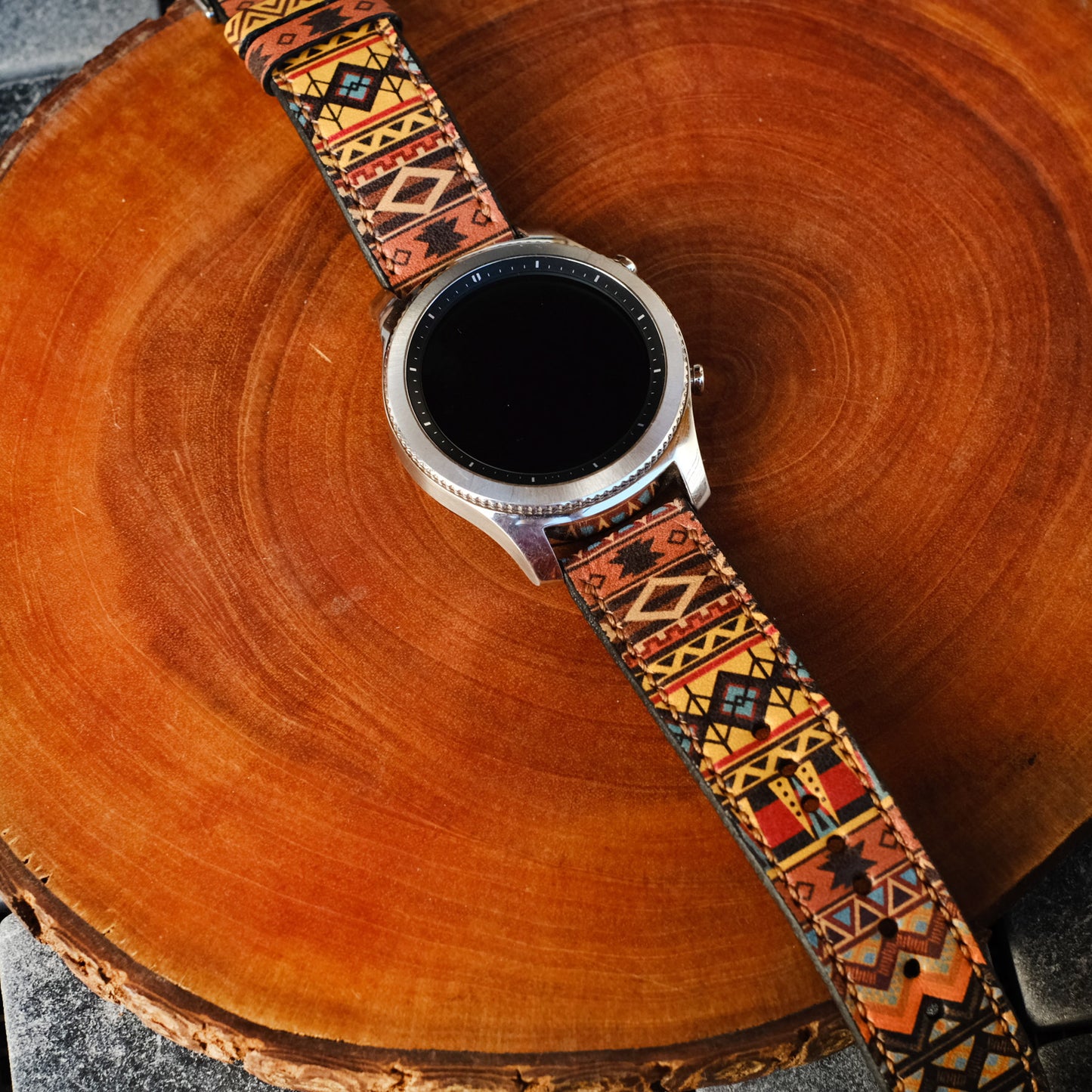 brown totem on galaxy watch