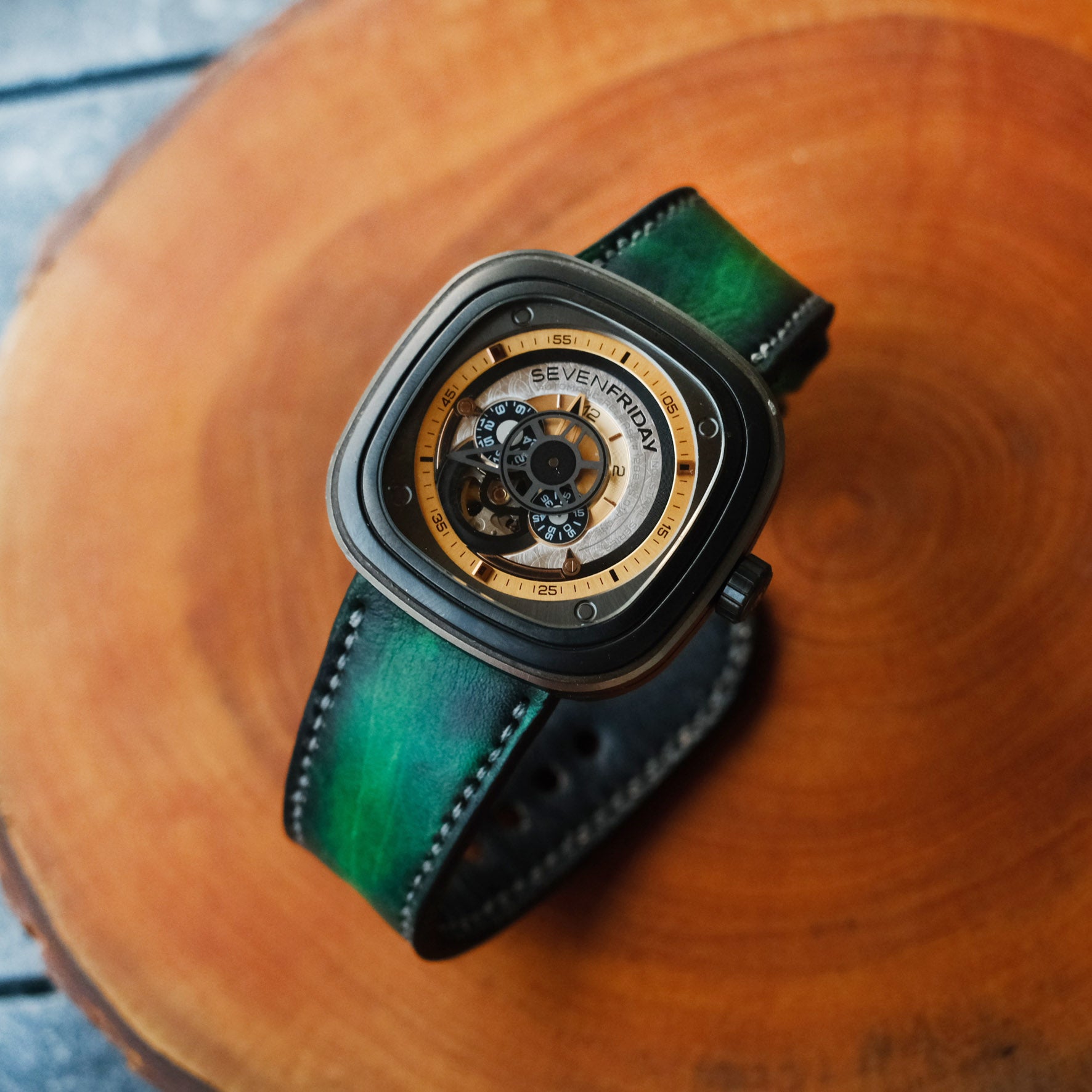 SevenFriday Green Leather Straps - ruslieco