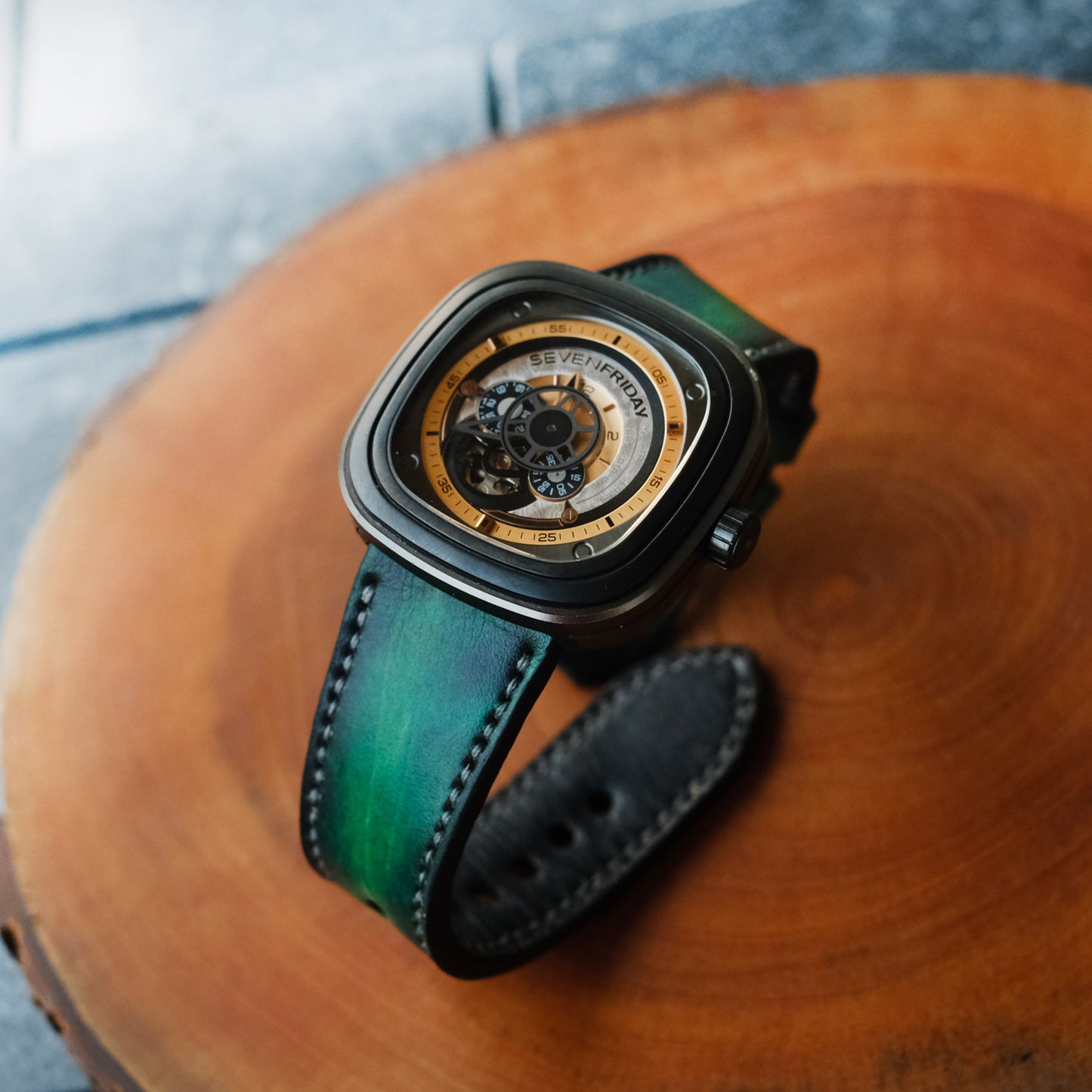 SevenFriday Green Leather Straps - ruslieco