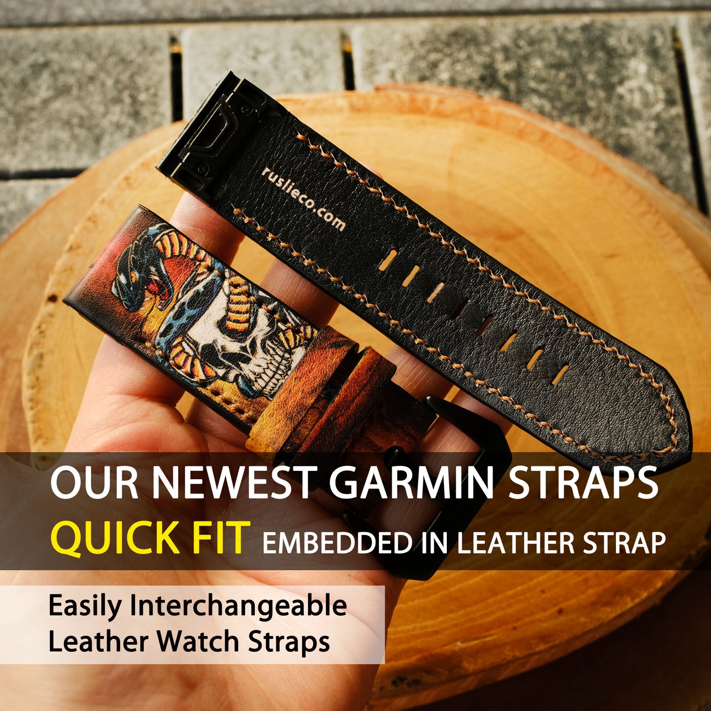 Garmin Custom Leather Strap