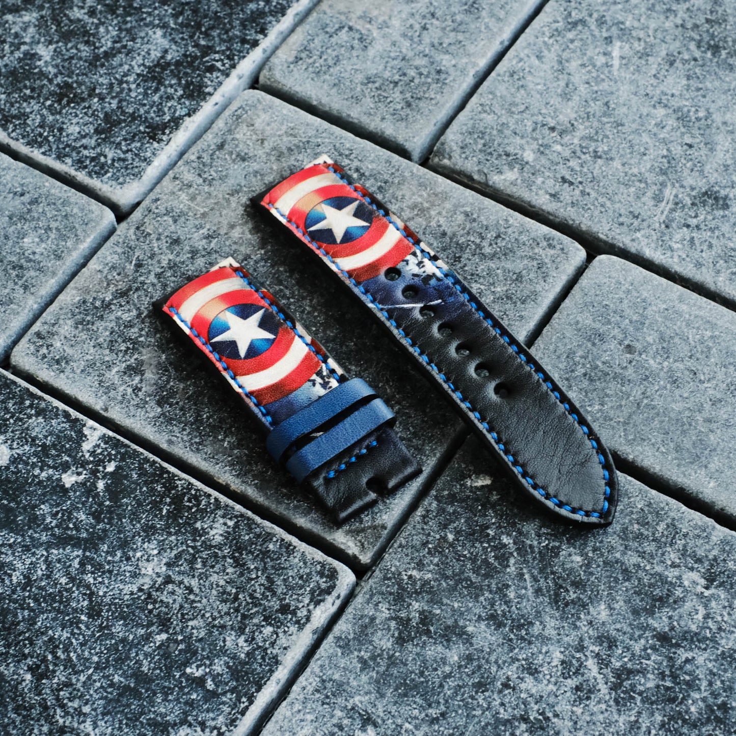 captain america leather strap