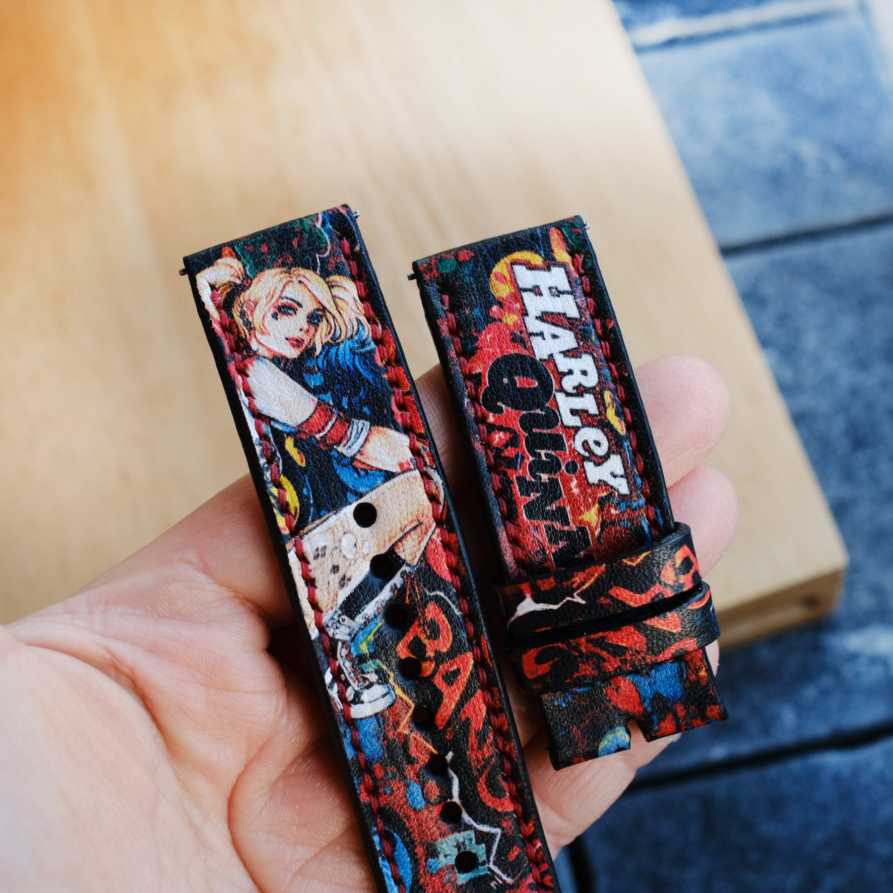 Apple Watch Harley Quinn Strap ruslieco