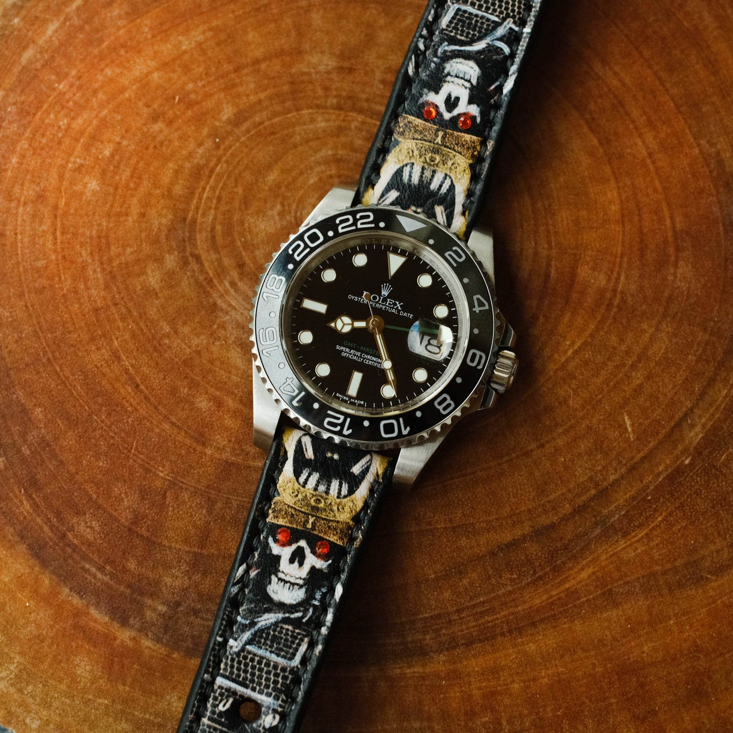 custom watch strap rolex