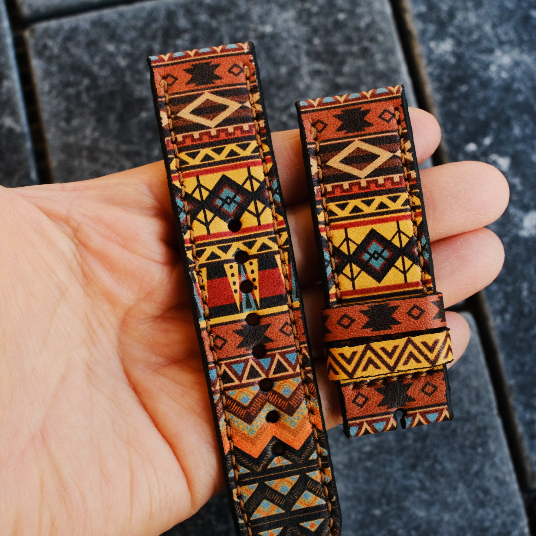 Brown Totem Watch Strap For Samsung Galaxy Watch - ruslieco