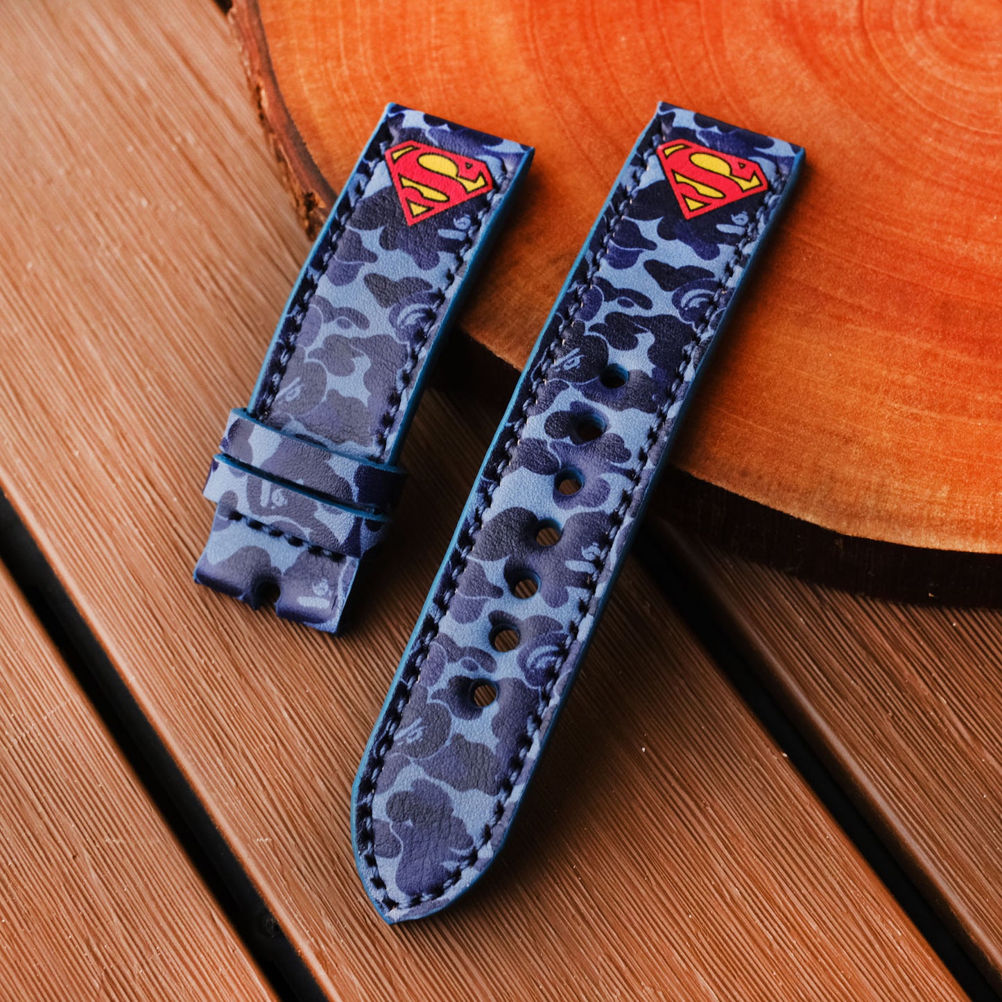 blue superman strap