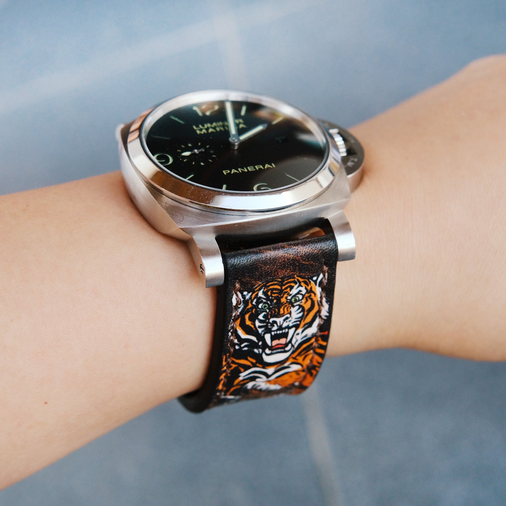 Panerai watch band Panerai Strap For Officine Panerai Luminor Marina Radiomir PAM 22mm 24mm 26mm Band Handmade Leather Straps