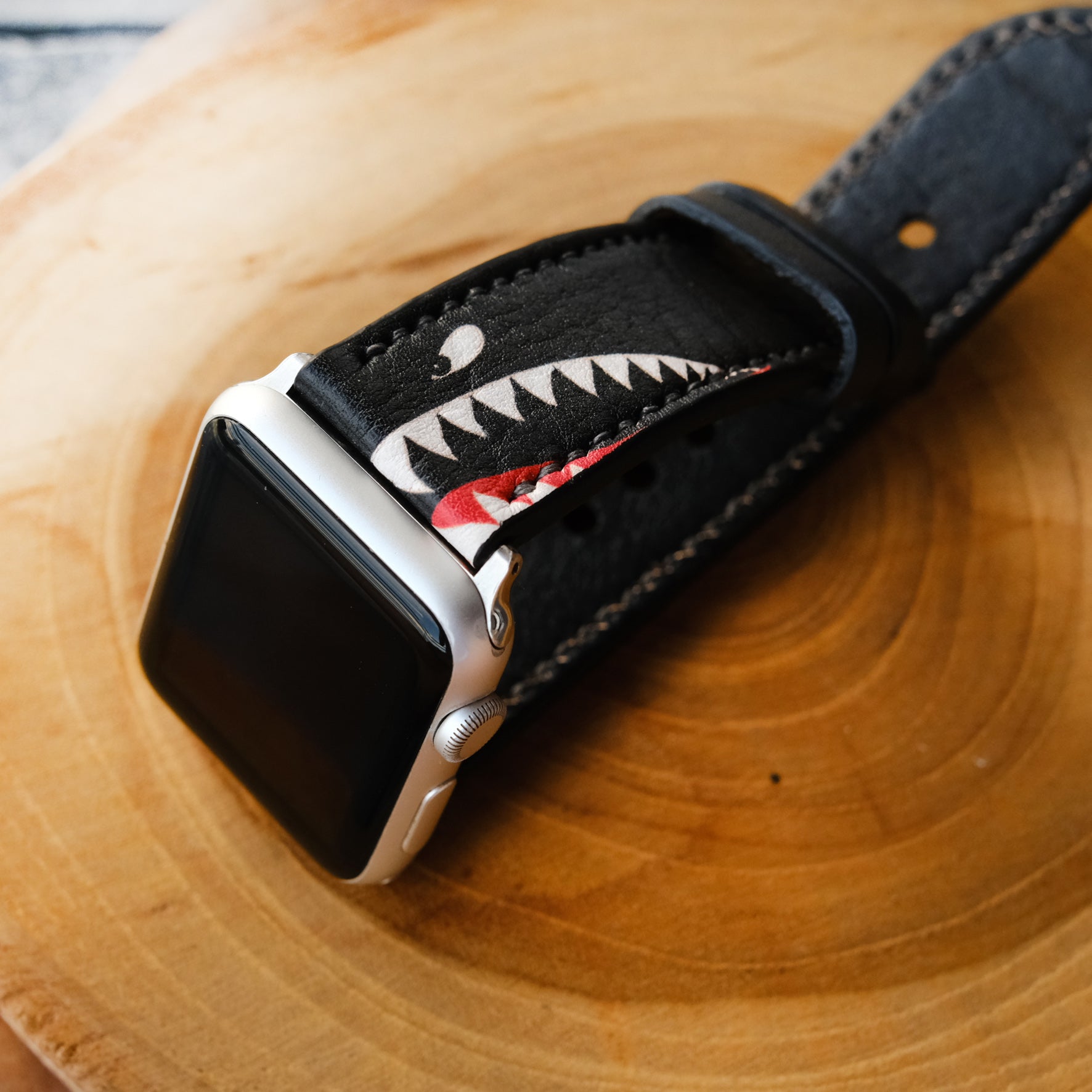 Warhawk Black Strap For Apple Watch By RuslieCo - ruslieco