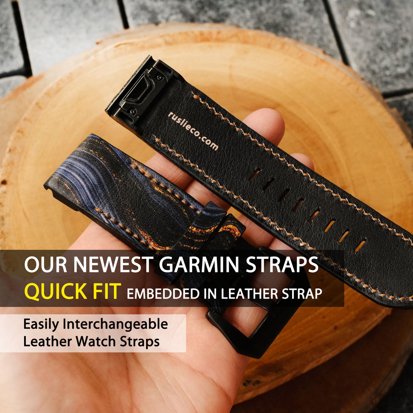 Garmin Design Leather Replacement Strap